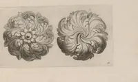 An illustration from Ein schön nützliches Zierathen Buch vor alle Künstler, als Goldtschmid, Bildthauer, Mahler, Ührmacher, Schlosser und andere, die sich der Kunst ergeben (1680)