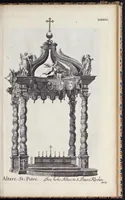 Picture 22 of 29 from Romae antiquae et novae theatrum, sive, Genuina ac vera urbis, juxta varios ejusdem status, delineatio topographica : unà cum primariis illius aedificiis ac monumentis, veluti templis, simulacris, circis, campis, theatris, arcubus, porticibus, columnis, statuis & sepulcris antiquis, praecipuè verò modernis templis, palatiis & aedificiis, nonaginta tabulis aeneis exhibitis & secundùm nobilioris architecturae simulac perspectivae regulas extructis, ruinisq́ue illustrioribus (1684), leaf 178