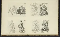An illustration from The principles of drawing, or, An easy and familiar method for the improvement of youth in the practice of that useful art : being a compleat drawing book, containing a curious collection of examples in all the variety of cases, as the several parts of the human body, whole figures, landskips, cattle, &c. curiously engraved on copper-plates, after the designs of Albert Durer, Abrah. Bloemart, Carlo Morac, Le Clerc, Hollar, and other great masters : to which is prefix'd an introduction to drawing ... (1764)