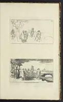 An illustration from The principles of drawing, or, An easy and familiar method for the improvement of youth in the practice of that useful art : being a compleat drawing book, containing a curious collection of examples in all the variety of cases, as the several parts of the human body, whole figures, landskips, cattle, &c. curiously engraved on copper-plates, after the designs of Albert Durer, Abrah. Bloemart, Carlo Morac, Le Clerc, Hollar, and other great masters : to which is prefix'd an introduction to drawing ... (1764)