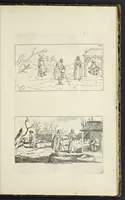 An illustration from The principles of drawing, or, An easy and familiar method for the improvement of youth in the practice of that useful art : being a compleat drawing book, containing a curious collection of examples in all the variety of cases, as the several parts of the human body, whole figures, landskips, cattle, &c. curiously engraved on copper-plates, after the designs of Albert Durer, Abrah. Bloemart, Carlo Morac, Le Clerc, Hollar, and other great masters : to which is prefix'd an introduction to drawing ... (1764)