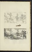 Picture 40 of 54 from The principles of drawing, or, An easy and familiar method for the improvement of youth in the practice of that useful art : being a compleat drawing book, containing a curious collection of examples in all the variety of cases, as the several parts of the human body, whole figures, landskips, cattle, &c. curiously engraved on copper-plates, after the designs of Albert Durer, Abrah. Bloemart, Carlo Morac, Le Clerc, Hollar, and other great masters : to which is prefix'd an introduction to drawing ... (1764), leaf 82