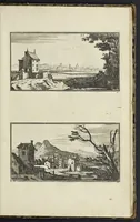 Picture 46 of 54 from The principles of drawing, or, An easy and familiar method for the improvement of youth in the practice of that useful art : being a compleat drawing book, containing a curious collection of examples in all the variety of cases, as the several parts of the human body, whole figures, landskips, cattle, &c. curiously engraved on copper-plates, after the designs of Albert Durer, Abrah. Bloemart, Carlo Morac, Le Clerc, Hollar, and other great masters : to which is prefix'd an introduction to drawing ... (1764), leaf 94