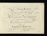 Picture 1 of 6 from Schat kamer van verscheyde geschriften (1682), leaf 2