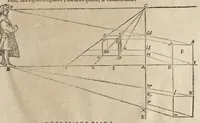 An illustration from Le due regole della prospettiua prattica (1682)