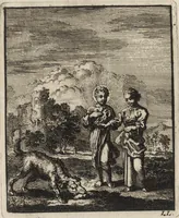 Picture 23 of 26 from Jezus en de Ziel : een geestelyke Spiegel voor't gemoed, bestaande in veertig aangenaame en stichtelyke Zinnebeelde : vervat in drie deelen (1722), leaf 152