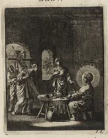 Picture 24 of 26 from Jezus en de Ziel : een geestelyke Spiegel voor't gemoed, bestaande in veertig aangenaame en stichtelyke Zinnebeelde : vervat in drie deelen (1722), leaf 156