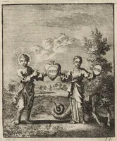 Picture 25 of 26 from Jezus en de Ziel : een geestelyke Spiegel voor't gemoed, bestaande in veertig aangenaame en stichtelyke Zinnebeelde : vervat in drie deelen (1722), leaf 164