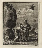 An illustration from Jezus en de Ziel : een geestelyke Spiegel voor't gemoed, bestaande in veertig aangenaame en stichtelyke Zinnebeelde : vervat in drie deelen (1722)
