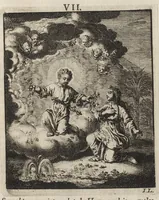 Picture 7 of 26 from Jezus en de Ziel : een geestelyke Spiegel voor't gemoed, bestaande in veertig aangenaame en stichtelyke Zinnebeelde : vervat in drie deelen (1722), leaf 40
