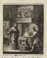Picture 15 of 26 from Jezus en de Ziel : een geestelyke Spiegel voor't gemoed, bestaande in veertig aangenaame en stichtelyke Zinnebeelde : vervat in drie deelen (1722), leaf 98