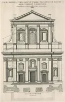 An illustration from Insignium Romae templorum prospectus exteriores interioresque a celebrioribus architectis inventi : nunc tandem suis cum plantis ac mensuris a Io. Iacobo de Rubeis Romano suis typis in lucem editi ad aedem Pacis : cum privilegio Summi Pontificis, anno MDCLXXXIII (1683)