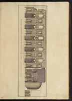 An illustration from Insignium Romae templorum prospectus exteriores interioresque, a celebrioribus architectis inventi : nunc tandem suis cum plantis ac mensuris a Io. Iacobo de Rubeis Romano suis typis in lucem editi ad aedem Pacis : cum privilegio Summi Pontificis, anno MDCLXXXIIII (1684)
