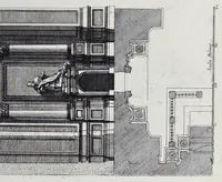 Picture 27 of 35 from Altaria et sacella varia templorum Romae : a celeberrimis quondam architectis structa, quibus sistuntur singulorum orthographia exterior scenographia, ichnographia cum additis ubique mensuris (1690), leaf 124