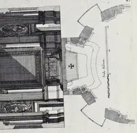 Picture 28 of 35 from Altaria et sacella varia templorum Romae : a celeberrimis quondam architectis structa, quibus sistuntur singulorum orthographia exterior scenographia, ichnographia cum additis ubique mensuris (1690), leaf 128