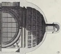Picture 2 of 35 from Altaria et sacella varia templorum Romae : a celeberrimis quondam architectis structa, quibus sistuntur singulorum orthographia exterior scenographia, ichnographia cum additis ubique mensuris (1690), leaf 16