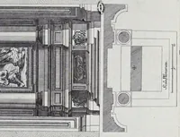 Picture 15 of 35 from Altaria et sacella varia templorum Romae : a celeberrimis quondam architectis structa, quibus sistuntur singulorum orthographia exterior scenographia, ichnographia cum additis ubique mensuris (1690), leaf 72