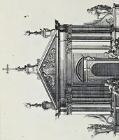 An illustration from Insignium Romae templorum prospectus exteriores et interiores, a celebrioribus architectis inuenti : nunc tandem suis cum plantis ac mensuris septuaginta tribus figuris aeri incisis, in luce[m] editi (1690)
