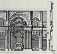 Picture 20 of 26 from Insignium Romae templorum prospectus exteriores et interiores, a celebrioribus architectis inuenti : nunc tandem suis cum plantis ac mensuris septuaginta tribus figuris aeri incisis, in luce[m] editi (1690), leaf 222