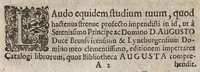 An illustration from Hermanni Conringii De Bibliotheca Augusta, quae est in arce Wolfenbuttelensi : (1684)