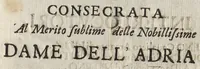 An illustration from La Fedeltà consolata dalla Speranza : serenata consecrata al merito sublime delle nobillissime dame dell' Adria (1685)
