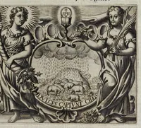 Picture 22 of 43 from Simboli festiui : per le solennità principali di Christo nostro signore, della Beata Vergine Maria, degl'apostoli, e d'altri santi, che frà l'anno da chiesa santa di suo precetto si celebrano (1698), leaf 200