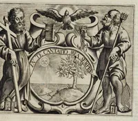 Picture 37 of 43 from Simboli festiui : per le solennità principali di Christo nostro signore, della Beata Vergine Maria, degl'apostoli, e d'altri santi, che frà l'anno da chiesa santa di suo precetto si celebrano (1698), leaf 400