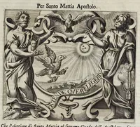 Picture 7 of 43 from Simboli festiui : per le solennità principali di Christo nostro signore, della Beata Vergine Maria, degl'apostoli, e d'altri santi, che frà l'anno da chiesa santa di suo precetto si celebrano (1698), leaf 56
