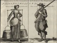 Picture 1 of 20 from Hollandse dorpelingen, enz. = Paisans d'Hollande &c (1713), leaf 6