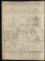 An illustration from Leven en bedryf van den vermaarden zeeheld Cornelis Tromp, graaf van Sylliesburg, ridder van den Olifant, baronnet, &c., lieutenant admiraal generaal van Holland en Westvriesland : ondermengd met de voornaamste daaden van verscheidene andere zeehoofden, en voornaamentlijk met die van Martin Harpertsz. Tromp : benevens een naauwkeurig verhaal van der Nederlanderen en hunner bondgenooten oorlogen, sedert den jaare 1650 tegens verscheidene volkeren gevoerd : voorzien met alle de noodige authentyke stukken en bewyzen, en vercierd met schoone kopere figuuren (1692)