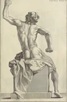 Picture 41 of 51 from Anatomia per uso et intelligenza del disegno : ricercata non solo su gl'ossi e muscoli del corpo humano, ma dimostrata ancora su le statue antiche più insigni di Roma, delineata in piu tauole con tutte le figure in varie faccie e vedute per istudio della Regia academia di Francia pittura e scultura (1691), leaf 92