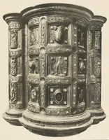 An illustration from Kunstschätze des Aachener Kaiserdomes : Werke der Goldschmiedekunst, Elfenbeinschnitzerei und Textilkunst (1904)