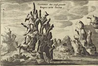 Picture 51 of 190 from Het gezandtschap der Neêrlandtsche Oost-Indische Compagnie, aan den grooten Tartarischen Cham, den tegenwoordigen keizer van China : waar in de gedenkwaerdigste geschiedenissen, die onder het reizen door de Sineesche landtschappen, Quantung, Kiangsi, Nanking, Xantung en Peking, en aan het keizerlyke hof te Peking, zedert den jaare 1655 tot 1657 zyn voorgevallen, op het bondigste verhandelt worden : beneffens een naauwkeurige beschryvinge der Sineesche steden, dorpen, regeering, weetenschappen, handwerken, zeden, godsdiensten, gebouwen, drachten, scheepen, bergen, gewaffen, dieren, &c. en oorlogen tegen de Tarters : verçiert met over de 150 afbeeldtsels, na 't leven in Sina (1693), leaf 139