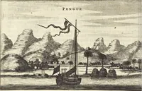 Picture 66 of 190 from Het gezandtschap der Neêrlandtsche Oost-Indische Compagnie, aan den grooten Tartarischen Cham, den tegenwoordigen keizer van China : waar in de gedenkwaerdigste geschiedenissen, die onder het reizen door de Sineesche landtschappen, Quantung, Kiangsi, Nanking, Xantung en Peking, en aan het keizerlyke hof te Peking, zedert den jaare 1655 tot 1657 zyn voorgevallen, op het bondigste verhandelt worden : beneffens een naauwkeurige beschryvinge der Sineesche steden, dorpen, regeering, weetenschappen, handwerken, zeden, godsdiensten, gebouwen, drachten, scheepen, bergen, gewaffen, dieren, &c. en oorlogen tegen de Tarters : verçiert met over de 150 afbeeldtsels, na 't leven in Sina (1693), leaf 169