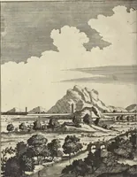 Picture 77 of 190 from Het gezandtschap der Neêrlandtsche Oost-Indische Compagnie, aan den grooten Tartarischen Cham, den tegenwoordigen keizer van China : waar in de gedenkwaerdigste geschiedenissen, die onder het reizen door de Sineesche landtschappen, Quantung, Kiangsi, Nanking, Xantung en Peking, en aan het keizerlyke hof te Peking, zedert den jaare 1655 tot 1657 zyn voorgevallen, op het bondigste verhandelt worden : beneffens een naauwkeurige beschryvinge der Sineesche steden, dorpen, regeering, weetenschappen, handwerken, zeden, godsdiensten, gebouwen, drachten, scheepen, bergen, gewaffen, dieren, &c. en oorlogen tegen de Tarters : verçiert met over de 150 afbeeldtsels, na 't leven in Sina (1693), leaf 193