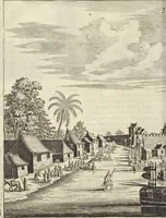 Picture 85 of 190 from Het gezandtschap der Neêrlandtsche Oost-Indische Compagnie, aan den grooten Tartarischen Cham, den tegenwoordigen keizer van China : waar in de gedenkwaerdigste geschiedenissen, die onder het reizen door de Sineesche landtschappen, Quantung, Kiangsi, Nanking, Xantung en Peking, en aan het keizerlyke hof te Peking, zedert den jaare 1655 tot 1657 zyn voorgevallen, op het bondigste verhandelt worden : beneffens een naauwkeurige beschryvinge der Sineesche steden, dorpen, regeering, weetenschappen, handwerken, zeden, godsdiensten, gebouwen, drachten, scheepen, bergen, gewaffen, dieren, &c. en oorlogen tegen de Tarters : verçiert met over de 150 afbeeldtsels, na 't leven in Sina (1693), leaf 215