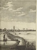 Picture 89 of 190 from Het gezandtschap der Neêrlandtsche Oost-Indische Compagnie, aan den grooten Tartarischen Cham, den tegenwoordigen keizer van China : waar in de gedenkwaerdigste geschiedenissen, die onder het reizen door de Sineesche landtschappen, Quantung, Kiangsi, Nanking, Xantung en Peking, en aan het keizerlyke hof te Peking, zedert den jaare 1655 tot 1657 zyn voorgevallen, op het bondigste verhandelt worden : beneffens een naauwkeurige beschryvinge der Sineesche steden, dorpen, regeering, weetenschappen, handwerken, zeden, godsdiensten, gebouwen, drachten, scheepen, bergen, gewaffen, dieren, &c. en oorlogen tegen de Tarters : verçiert met over de 150 afbeeldtsels, na 't leven in Sina (1693), leaf 224