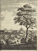 Picture 92 of 190 from Het gezandtschap der Neêrlandtsche Oost-Indische Compagnie, aan den grooten Tartarischen Cham, den tegenwoordigen keizer van China : waar in de gedenkwaerdigste geschiedenissen, die onder het reizen door de Sineesche landtschappen, Quantung, Kiangsi, Nanking, Xantung en Peking, en aan het keizerlyke hof te Peking, zedert den jaare 1655 tot 1657 zyn voorgevallen, op het bondigste verhandelt worden : beneffens een naauwkeurige beschryvinge der Sineesche steden, dorpen, regeering, weetenschappen, handwerken, zeden, godsdiensten, gebouwen, drachten, scheepen, bergen, gewaffen, dieren, &c. en oorlogen tegen de Tarters : verçiert met over de 150 afbeeldtsels, na 't leven in Sina (1693), leaf 230