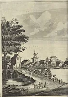 Picture 120 of 190 from Het gezandtschap der Neêrlandtsche Oost-Indische Compagnie, aan den grooten Tartarischen Cham, den tegenwoordigen keizer van China : waar in de gedenkwaerdigste geschiedenissen, die onder het reizen door de Sineesche landtschappen, Quantung, Kiangsi, Nanking, Xantung en Peking, en aan het keizerlyke hof te Peking, zedert den jaare 1655 tot 1657 zyn voorgevallen, op het bondigste verhandelt worden : beneffens een naauwkeurige beschryvinge der Sineesche steden, dorpen, regeering, weetenschappen, handwerken, zeden, godsdiensten, gebouwen, drachten, scheepen, bergen, gewaffen, dieren, &c. en oorlogen tegen de Tarters : verçiert met over de 150 afbeeldtsels, na 't leven in Sina (1693), leaf 275