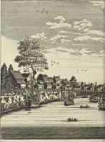 Picture 123 of 190 from Het gezandtschap der Neêrlandtsche Oost-Indische Compagnie, aan den grooten Tartarischen Cham, den tegenwoordigen keizer van China : waar in de gedenkwaerdigste geschiedenissen, die onder het reizen door de Sineesche landtschappen, Quantung, Kiangsi, Nanking, Xantung en Peking, en aan het keizerlyke hof te Peking, zedert den jaare 1655 tot 1657 zyn voorgevallen, op het bondigste verhandelt worden : beneffens een naauwkeurige beschryvinge der Sineesche steden, dorpen, regeering, weetenschappen, handwerken, zeden, godsdiensten, gebouwen, drachten, scheepen, bergen, gewaffen, dieren, &c. en oorlogen tegen de Tarters : verçiert met over de 150 afbeeldtsels, na 't leven in Sina (1693), leaf 281