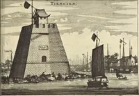 Picture 125 of 190 from Het gezandtschap der Neêrlandtsche Oost-Indische Compagnie, aan den grooten Tartarischen Cham, den tegenwoordigen keizer van China : waar in de gedenkwaerdigste geschiedenissen, die onder het reizen door de Sineesche landtschappen, Quantung, Kiangsi, Nanking, Xantung en Peking, en aan het keizerlyke hof te Peking, zedert den jaare 1655 tot 1657 zyn voorgevallen, op het bondigste verhandelt worden : beneffens een naauwkeurige beschryvinge der Sineesche steden, dorpen, regeering, weetenschappen, handwerken, zeden, godsdiensten, gebouwen, drachten, scheepen, bergen, gewaffen, dieren, &c. en oorlogen tegen de Tarters : verçiert met over de 150 afbeeldtsels, na 't leven in Sina (1693), leaf 284