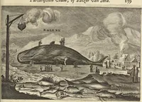 An illustration from Het gezandtschap der Neêrlandtsche Oost-Indische Compagnie, aan den grooten Tartarischen Cham, den tegenwoordigen keizer van China : waar in de gedenkwaerdigste geschiedenissen, die onder het reizen door de Sineesche landtschappen, Quantung, Kiangsi, Nanking, Xantung en Peking, en aan het keizerlyke hof te Peking, zedert den jaare 1655 tot 1657 zyn voorgevallen, op het bondigste verhandelt worden : beneffens een naauwkeurige beschryvinge der Sineesche steden, dorpen, regeering, weetenschappen, handwerken, zeden, godsdiensten, gebouwen, drachten, scheepen, bergen, gewaffen, dieren, &c. en oorlogen tegen de Tarters : verçiert met over de 150 afbeeldtsels, na 't leven in Sina (1693)