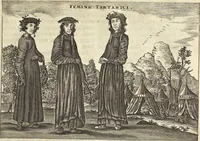 Picture 185 of 190 from Het gezandtschap der Neêrlandtsche Oost-Indische Compagnie, aan den grooten Tartarischen Cham, den tegenwoordigen keizer van China : waar in de gedenkwaerdigste geschiedenissen, die onder het reizen door de Sineesche landtschappen, Quantung, Kiangsi, Nanking, Xantung en Peking, en aan het keizerlyke hof te Peking, zedert den jaare 1655 tot 1657 zyn voorgevallen, op het bondigste verhandelt worden : beneffens een naauwkeurige beschryvinge der Sineesche steden, dorpen, regeering, weetenschappen, handwerken, zeden, godsdiensten, gebouwen, drachten, scheepen, bergen, gewaffen, dieren, &c. en oorlogen tegen de Tarters : verçiert met over de 150 afbeeldtsels, na 't leven in Sina (1693), leaf 546