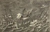 Picture 10 of 190 from Het gezandtschap der Neêrlandtsche Oost-Indische Compagnie, aan den grooten Tartarischen Cham, den tegenwoordigen keizer van China : waar in de gedenkwaerdigste geschiedenissen, die onder het reizen door de Sineesche landtschappen, Quantung, Kiangsi, Nanking, Xantung en Peking, en aan het keizerlyke hof te Peking, zedert den jaare 1655 tot 1657 zyn voorgevallen, op het bondigste verhandelt worden : beneffens een naauwkeurige beschryvinge der Sineesche steden, dorpen, regeering, weetenschappen, handwerken, zeden, godsdiensten, gebouwen, drachten, scheepen, bergen, gewaffen, dieren, &c. en oorlogen tegen de Tarters : verçiert met over de 150 afbeeldtsels, na 't leven in Sina (1693), leaf 56