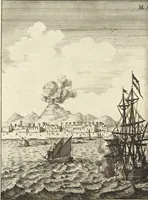 An illustration from Het gezandtschap der Neêrlandtsche Oost-Indische Compagnie, aan den grooten Tartarischen Cham, den tegenwoordigen keizer van China : waar in de gedenkwaerdigste geschiedenissen, die onder het reizen door de Sineesche landtschappen, Quantung, Kiangsi, Nanking, Xantung en Peking, en aan het keizerlyke hof te Peking, zedert den jaare 1655 tot 1657 zyn voorgevallen, op het bondigste verhandelt worden : beneffens een naauwkeurige beschryvinge der Sineesche steden, dorpen, regeering, weetenschappen, handwerken, zeden, godsdiensten, gebouwen, drachten, scheepen, bergen, gewaffen, dieren, &c. en oorlogen tegen de Tarters : verçiert met over de 150 afbeeldtsels, na 't leven in Sina (1693)