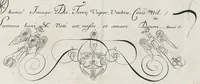 An illustration from Nuouo libro d' essemplari della scrittura italiana : secondo la maniera piú propria, piú facile, e piú moderna che si usa presentemente