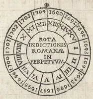 An illustration from Proprium sanctorum Romanorum et aliorum pro sacrosanta Romana cathedrali ecclesia Lateranensi : a Sac. rit. congregatione approbatum : ad commodiorem vsum, in quatuor anni partes distributum (1690)