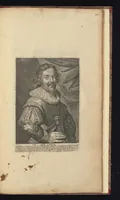 An illustration from The true effigies of the most eminent painters, and other famous artists that have flourished in Europe, curiously engraven on copper-plates : together with an account of the time when they lived, the most remarkable passages of their lives, and most considerable works : very useful for all such gentlemen as are lovers of art and ingenuity (1694)