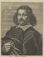 An illustration from The true effigies of the most eminent painters, and other famous artists that have flourished in Europe, curiously engraven on copper-plates : together with an account of the time when they lived, the most remarkable passages of their lives, and most considerable works : very useful for all such gentlemen as are lovers of art and ingenuity (1694)