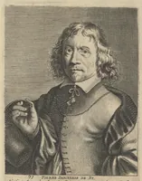 An illustration from The true effigies of the most eminent painters, and other famous artists that have flourished in Europe, curiously engraven on copper-plates : together with an account of the time when they lived, the most remarkable passages of their lives, and most considerable works : very useful for all such gentlemen as are lovers of art and ingenuity (1694)
